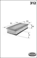 LUCAS FILTERS lfaf197 -  Воздушный фильтр